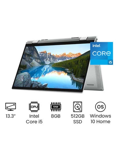 Buy Inspiron 7306 Convertible Laptop With 13.3 Inch Full HD Display, 11th Gen Intel Core i5-1135G7/512GB SSD/8 GB RAM/Iris Xe Graphics/Windows 10 Home/International Version English/Arabic Silver in UAE