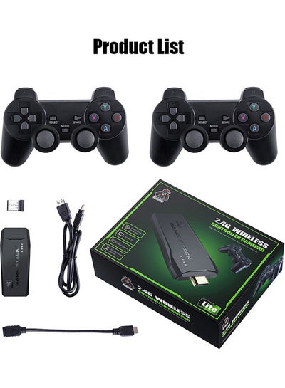 Buy Game Console 4K HD Video Game Console 2.4G Dual Wireless Controller, Classic 64GB Retro TV Game Console 10000 Game Stick in Egypt