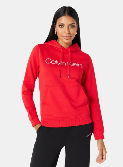 Buy Core Logo Hoodie Red in UAE