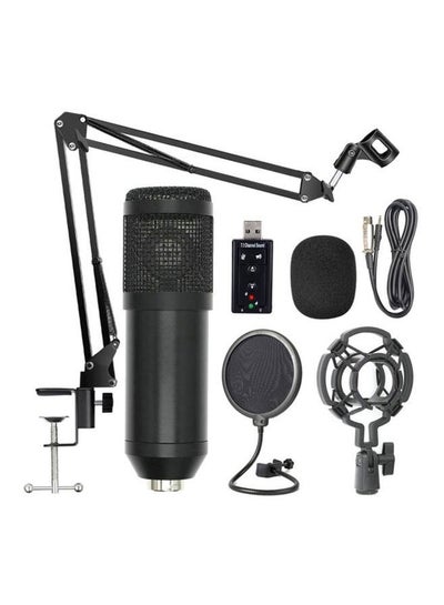 Buy Professional Suspension Microphone Kit BM800 Black in UAE