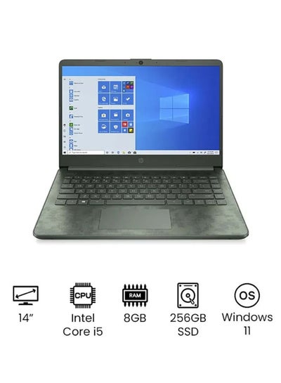 Buy Notebook 14-DQ2088WM Laptop With 14 Inch HD Display, Intel 11th Gen Core i5-1135G7/ 8GB RAM/ 256GB SSD/ Iris X VGA/ Windows 11/ /International Version English Aspen Green in UAE