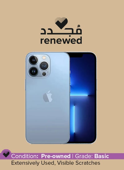 اشتري Renewed - iPhone 13 Pro 512GB Sierra Blue 5G With Facetime - International Specs في الامارات