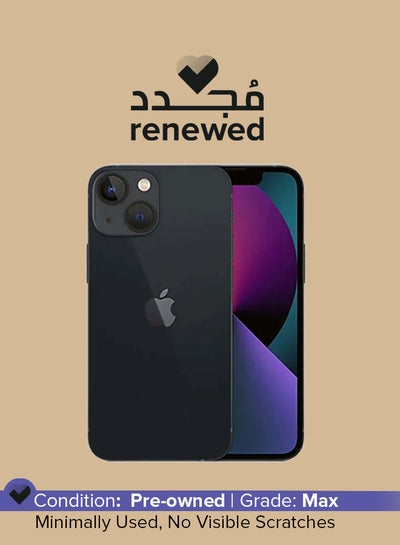 اشتري متجدد - iPhone 13 بسعة 512 جيجابايت، يدعم تقنية 5G Midnight مع Facetime - مواصفات دولية في الامارات