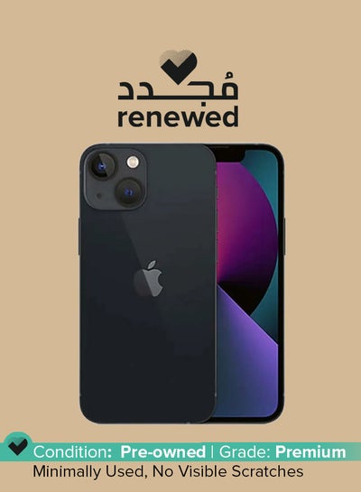 اشتري متجدد - iPhone 13 Mini بسعة 128 جيجابايت، يدعم تقنية 5G Midnight مع تطبيق Facetime - الإصدار العالمي في الامارات