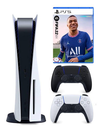 Sony PlayStation 5 CD Edition Console + Midnight Black DualSense Controller + FIFA 2022 price in Egypt | Noon Egypt | kanbkam