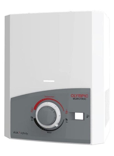 Buy Natural Digital Gas Water Heater , 6 Liters AM-HA-FR-064 White in Egypt