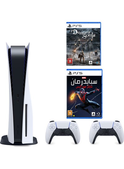 Buy PlayStation 5 Console With 2 Controllers + 2 Games in Saudi Arabia