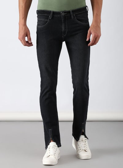 Buy Slim Fit Jeans Black in Saudi Arabia