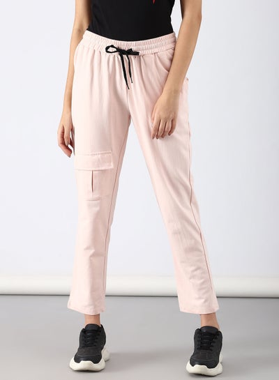 Buy Slim Fit Joggers Peach in Saudi Arabia