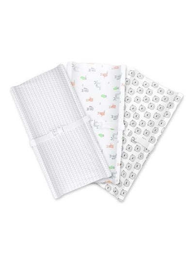 Buy Organic Washable Soft Material Changing Pad Sheets For 0 Month And Above -Pack Of 3 in Saudi Arabia