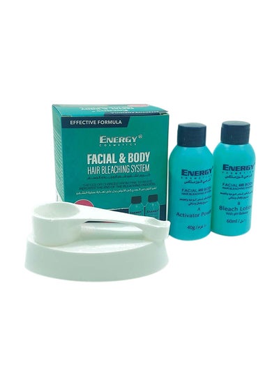 Buy Facial & Body Hair Bleaching System Kit 40+60ml in Saudi Arabia