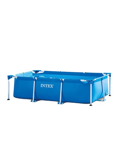 Buy Superior Strength And Longer Durability Sturdy Rectangular Unisex Frame Swimming Pool Blue Model 28270 Summer Fun Water Play 220x150x60 cm in UAE