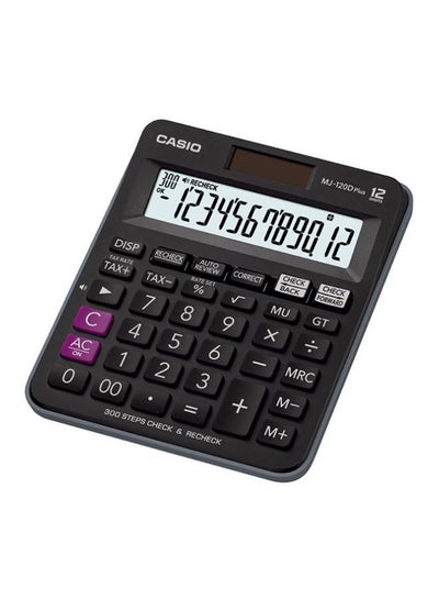 اشتري آلة حاسبة مالية وتجارية بشاشة سعة 12 رقماً طراز MJ-120D Plus-BK أسود في السعودية