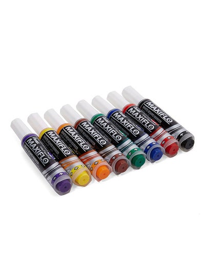 Buy 8-Piece White Board Marker Set Multicolour in UAE