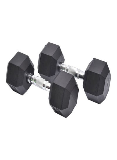 Buy 2 Piece Rubber Dumbbells 5kgs Each 10kg in Saudi Arabia