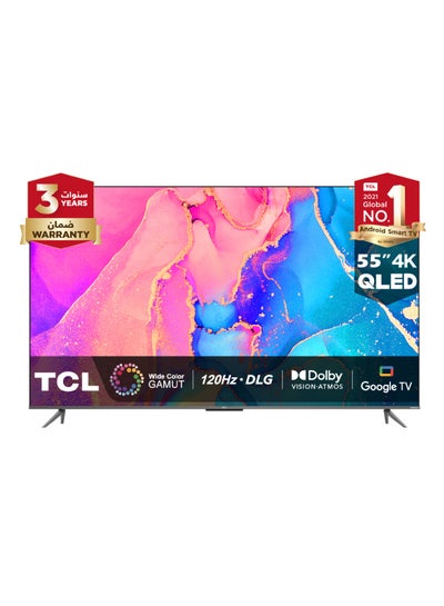 Buy 55-Inch 4K HDR Smart QLED TV 55C635 Black in UAE