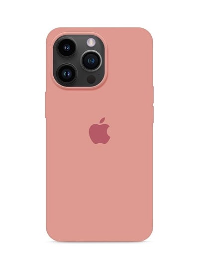 Buy Apple iPhone 14 Pro Max Case Silicone Cover Liquid Gel Soft Ultra Slim Shockproof Back Cover Full Body Protection 6.7 Inch Baby Pink in Saudi Arabia
