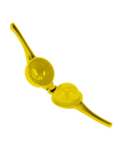 Buy Plastic Lemon Squeezer Manual Juicer Citrus Yellow 22x7.5x4.7cm in UAE