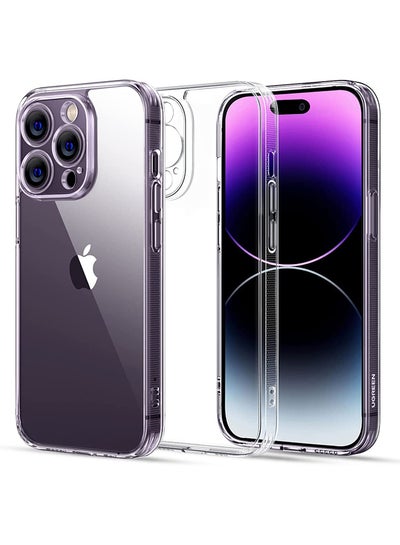 Buy iPhone 14 Pro Max Case 6.7 inch Anti-Yellowing Military Back Hard Anti-Explosion Back Ultra Thin Case Anti-Drop Shockproof Protection Full Coverage Lens  Clear Case iPhone 14 Pro Max Cover Clear in UAE