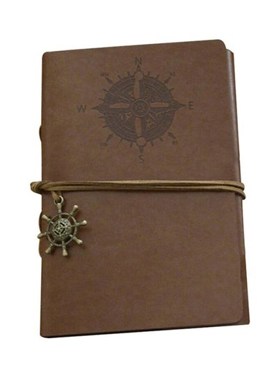 Buy Ring Binding Retro Personality Notebook Brown in UAE