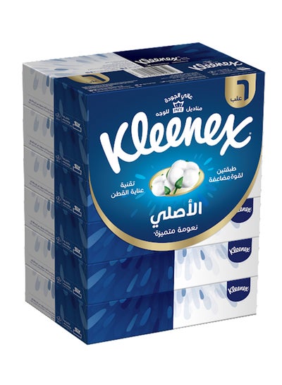 Buy Facial Tissue Original 152 Sheets 3 Ply Pack of 6 White in Saudi Arabia