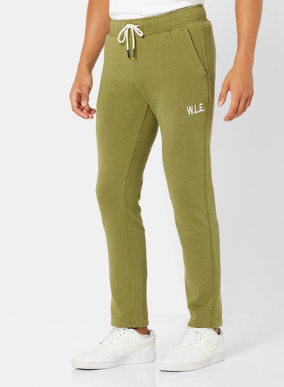 Buy Eco-Friendly Essential Sweatpants Olive in Saudi Arabia