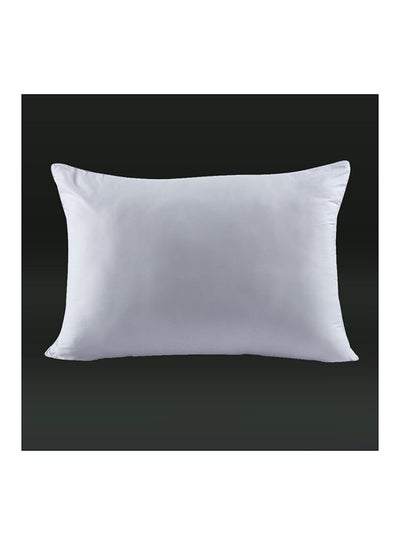 Buy Super Soft Sanitized Microfiber Pillow Hypoallergenic Side And Back Sleeping Pillows For Neck And Shoulder Support Polyester White 50x70cm in UAE