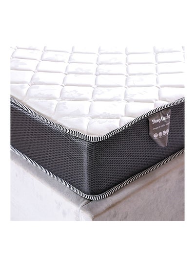 Buy Sleep Bonnell Spring with 2 Pillow Free Super King Mattress Medium Firm Feel White 200x200x21cmcm in UAE