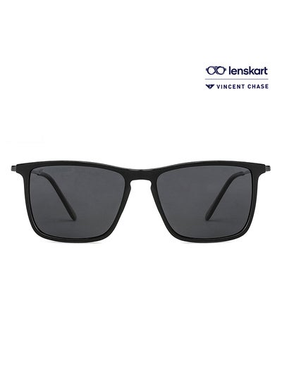 Buy Mirage Full Rim Square Frame Polarized & UV Protected Sunglasses VC S13982 - 56mm - Black in UAE