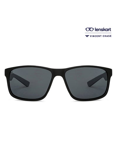 Buy Mirage Full Rim Sport Polarized & UV Protected Sunglasses VC S14120 - Lens Size: 53mm - Black in UAE