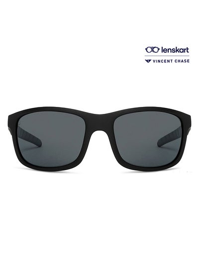 Buy Mirage Full Rim Sport Polarized & UV Protected Sunglasses VC S14116 - Lens Size: 58mm - Black in UAE