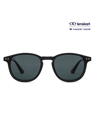 Buy Mirage By Lenskart Full Rim Round Polarized & UV Protected Sunglasses For Men & Women - VC S14089 in UAE