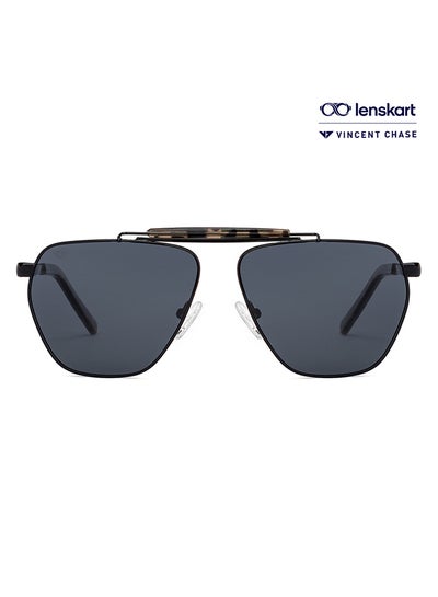 Buy Havana By Lenskart Full Rim Aviator Polarized & UV Protected Sunglasses For Men & Women - VC S14472 in UAE