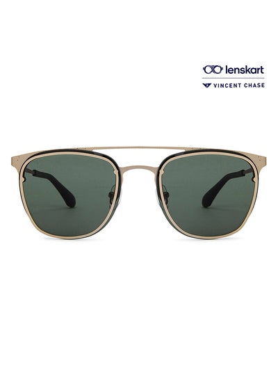 Buy Vintage By Lenskart Full Rim Clubmaster UV Protected Sunglasses For Men & Women - VC S12911 in UAE