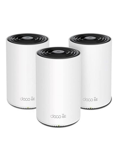 Buy Deco XE75 AXE5400 Whole Home Mesh Wi Fi 6E System, Tri Band Wi Fi, Gigabit Ports, Deco XE753 pack, DECO XE75 white in UAE