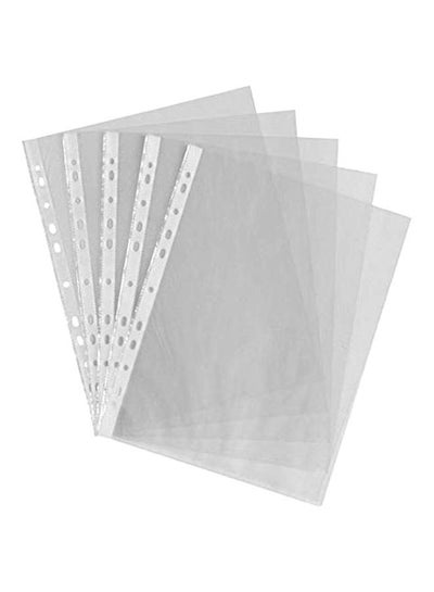 Buy 100-Piece A4 Sheet Protector Clear in Saudi Arabia