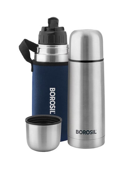 Buy Borosil Vaccum Thermo Flask Blue, 350Ml, Fgftl350Blu Blue in UAE