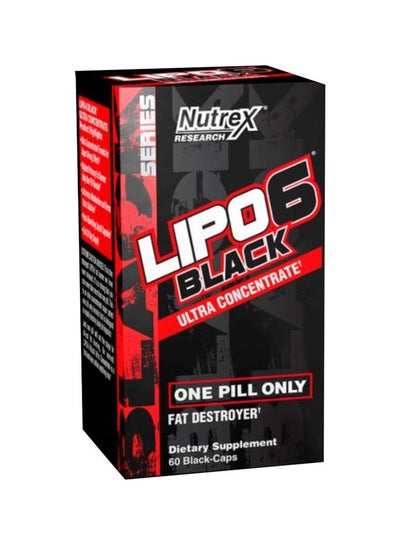 اشتري Nutrex Research Ultra Concentration Lipo-6 Black Supplement - 60 Capsules في السعودية