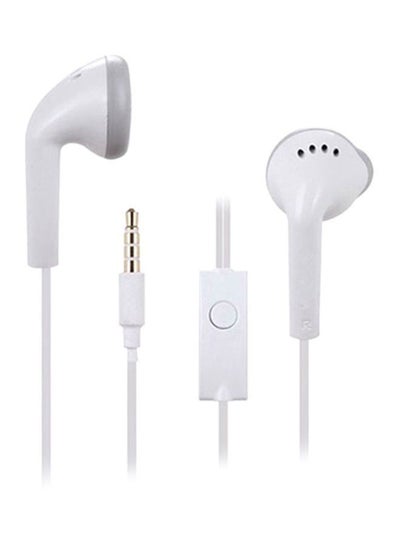 Buy Wired In-Ear Earphones With Microphone For Samsung Galaxy S2/S3/S4/S5/Note 2/3/4 White in Egypt