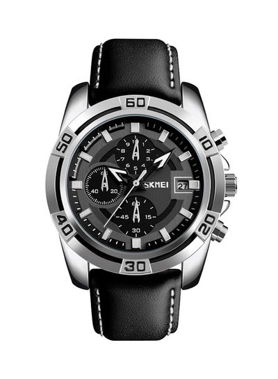 اشتري ساعة يد كرونوغراف مقاومة للماء طراز 9156H - 47 مم - أسود للرجال في الامارات