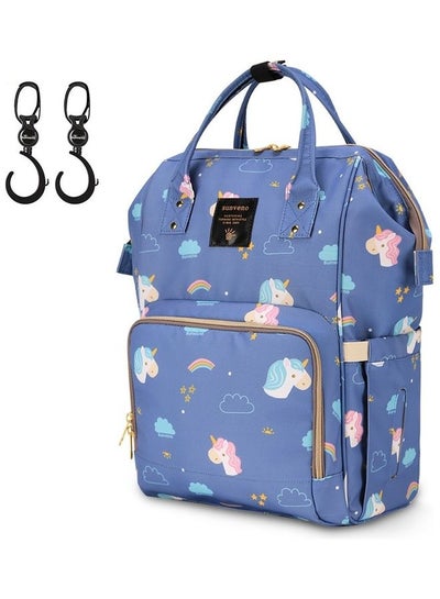 Buy Unicorn Diaper Bag With Stroller Hooks in Saudi Arabia