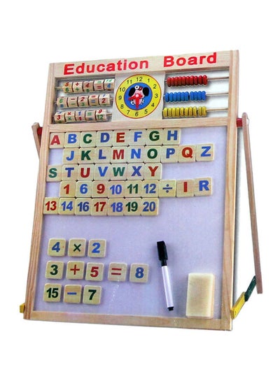 اشتري Multi-Purpose Magnetic Education Board With Marker Multicolour في السعودية
