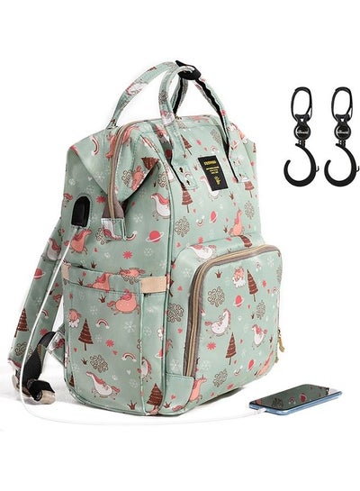 Buy Green Dream Diaper Bag With Stroller Hooks in Saudi Arabia