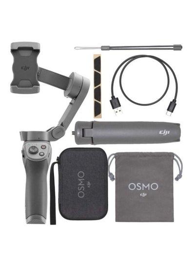 Buy 2450.0 mAh Osmo Mobile 3 Handheld Gimbal Combo Kit Grey in Saudi Arabia