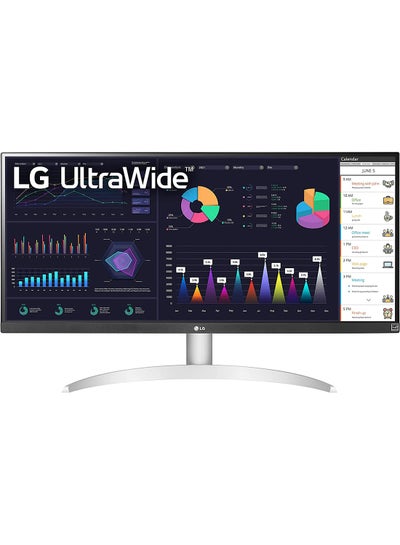 Buy 29WQ600-W 29-Inch 21:9 UltraWide Full HD (2560 x 1080) 100Hz IPS Monitor, with RGB 99% Color Gamut with HDR10, USB Type-C, AMD FreeSync, Built in Speakers, 3-Side Virtually Borderless Design Silver in Saudi Arabia