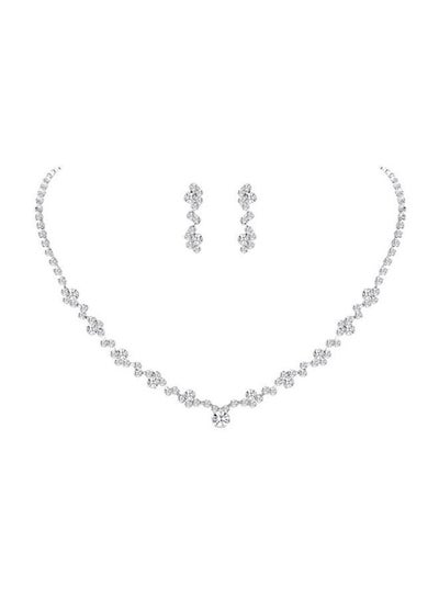 Buy Rhinestone Inlay Jewellery Set in Saudi Arabia