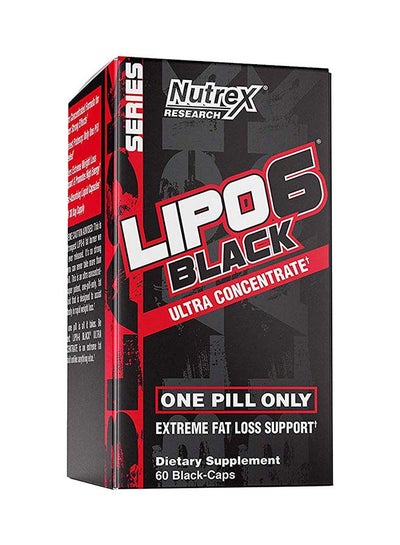 Buy Ultra Concentration Lipo-6 Black Supplement - 60  Capsules in Saudi Arabia