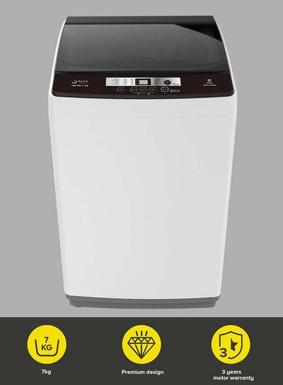 Buy 7 kg Washing Machine 7 Kg - Top Loading Fully Automatic- White Washing Mashine With Washing, Rinse And Spinning Function Without Clothes Dryer washing_machine White in Saudi Arabia