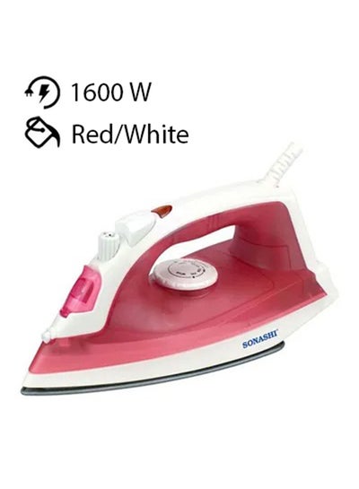 Buy Electric Steam Iron 1600.0 W SI-5077TR Red/White in Saudi Arabia