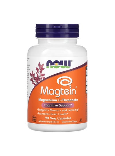 Buy Magtein, Magnesium L-Threonate, 90 Veg Capsules in UAE